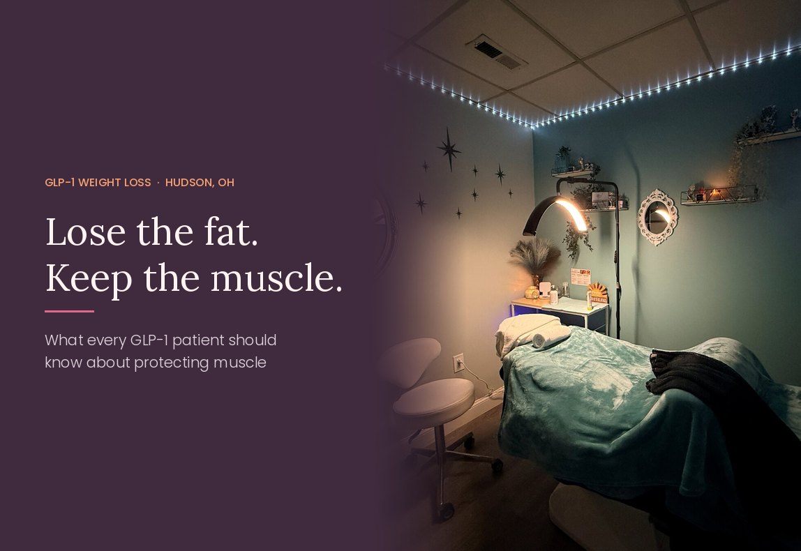 Lose the fat, keep the muscle: GLP-1 weight loss guidance from Serene Med Spa in Hudson, Ohio